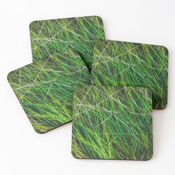 Item preview, closeup green grass field texture abstract background designed and sold by Mrvell.
