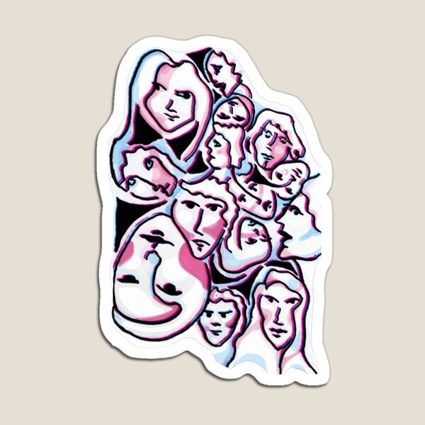 Item preview, Abstract Modern Faces designed and sold by Avika D.