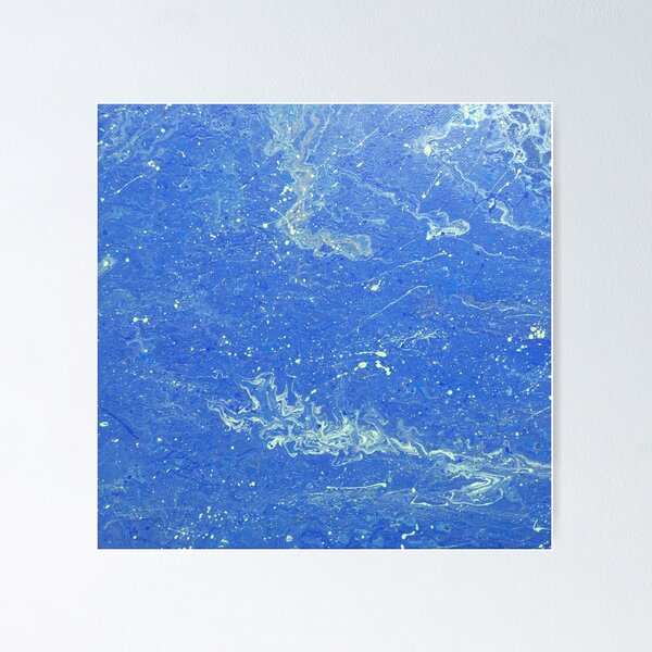 Item preview, Blue Splatter Abstract designed and sold by HighOrb.