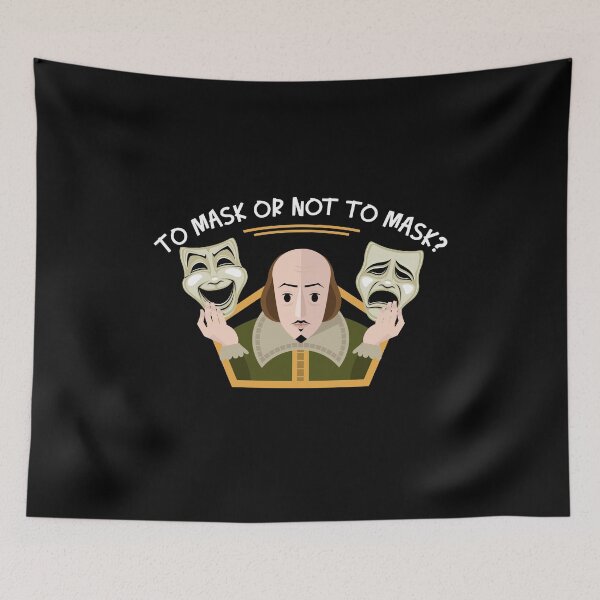 Item preview, William Shakespeare Face Mask | Theater Drama Masks designed and sold by Maria Garcia.