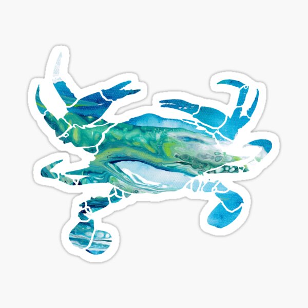 Maryland Blue Crab Silhouette Sticker