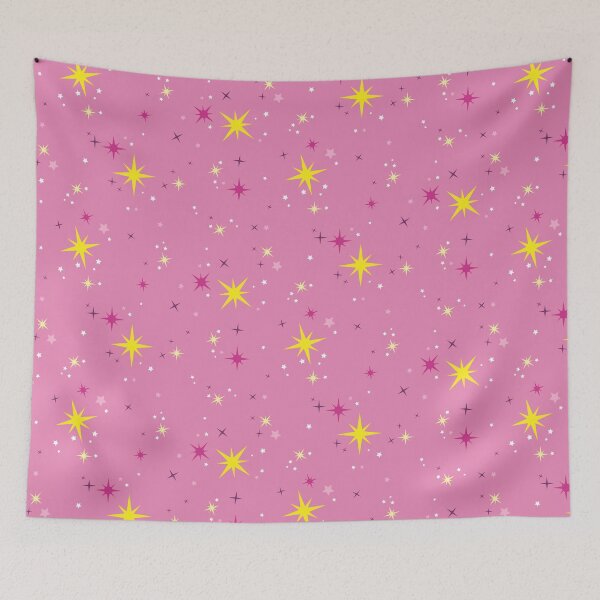 Item preview, Estallidos de estrellas diminutas rosadas y amarillas designed and sold by Lauren Heuer.