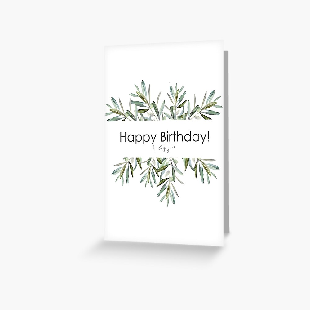 Carte De Vœux Carte D Art Numerique De Plante D Olivier Joyeux Anniversaire Par Eviyoungart Redbubble Carte De Vœux Carte D Art Numerique De Plante D Olivier Joyeux Anniversaire Par Eviyoungart Redbubble