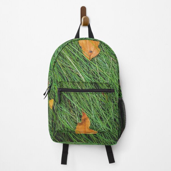 Item preview, green grass field background with dry brown leaves designed and sold by Mrvell.