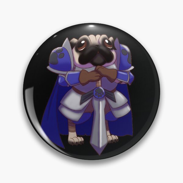 Item preview, D&D Doggo - Pug Paladin designed and sold by Burning Bee Illustration.