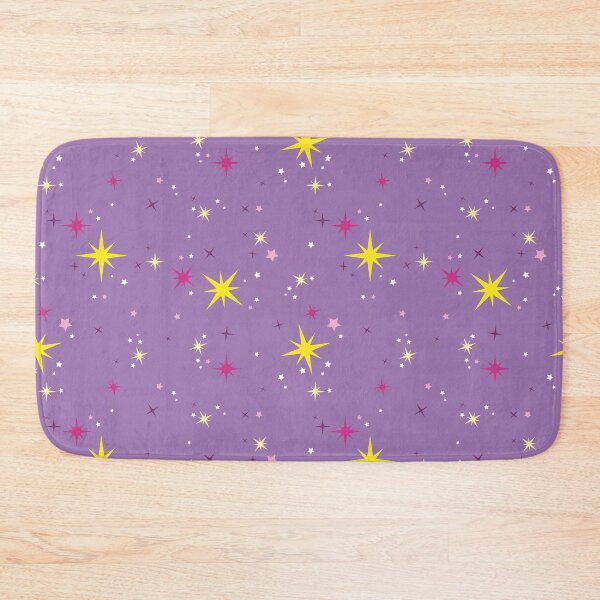 Item preview, Pink & Yellow Tiny Star Bursts on Purple designed and sold by Lauren Heuer.