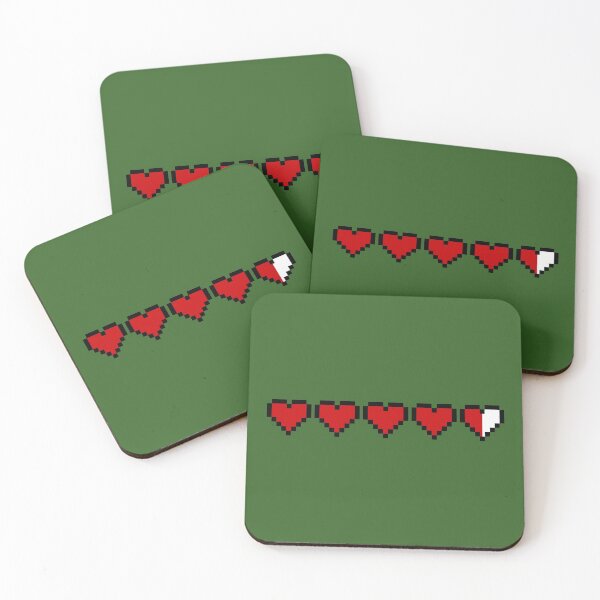 Item preview, Classic 8Bit Hearts designed and sold by Highonbricks.
