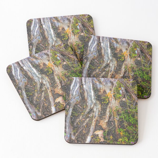 Item preview, tree roots with green leaves plant on the ground designed and sold by Mrvell.