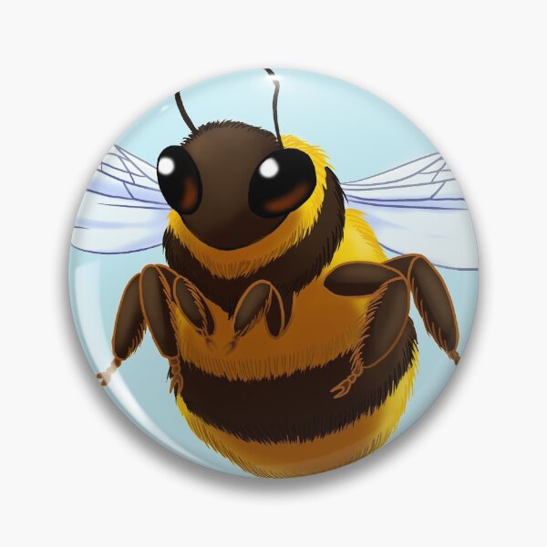 Item preview, Fuzzy Bee designed and sold by Burning Bee Illustration.