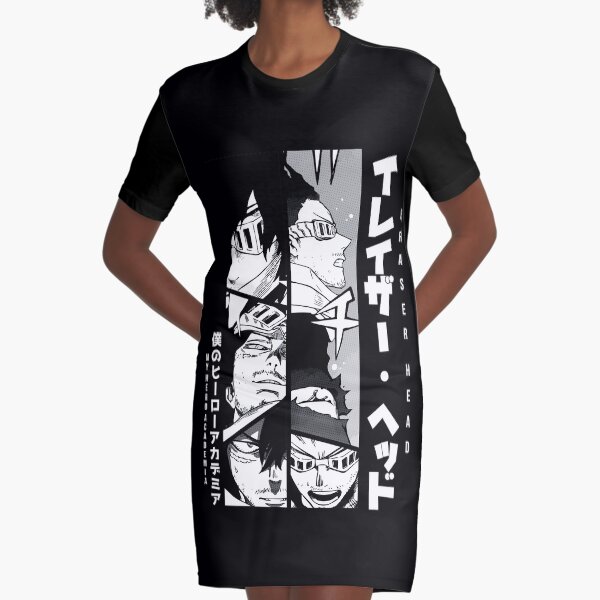 Eraser Head == MY HERO ACADEMIA = Manga Panel Design Version 2 Graphic T-Shirt Dress