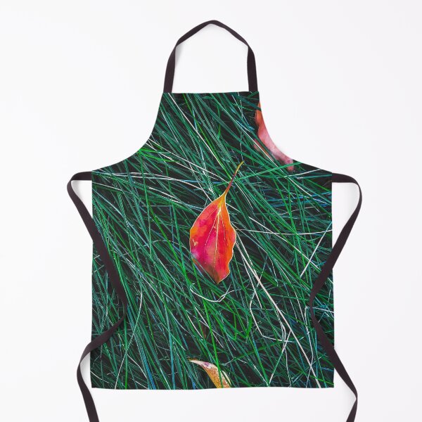 Item preview, closeup orange leaves on the green grass field designed and sold by Mrvell.