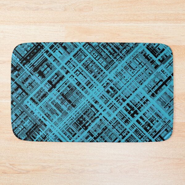 Item preview, Copy of Diagonal Line Pattern in Teal and Black designed and sold by Lyle Hatch.