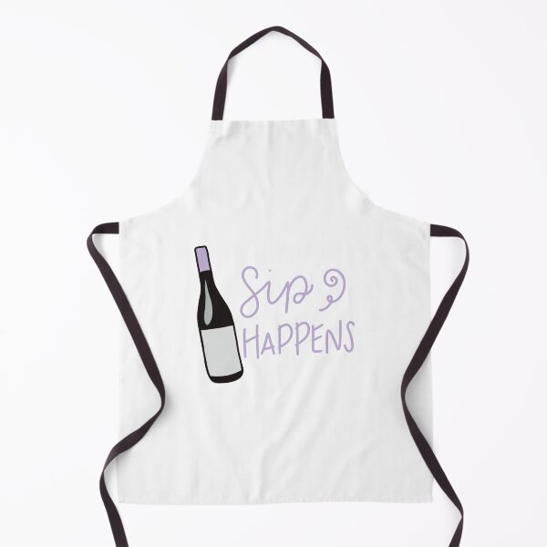 Item preview, Sip Happens Purple Script designed and sold by Justina Designs.
