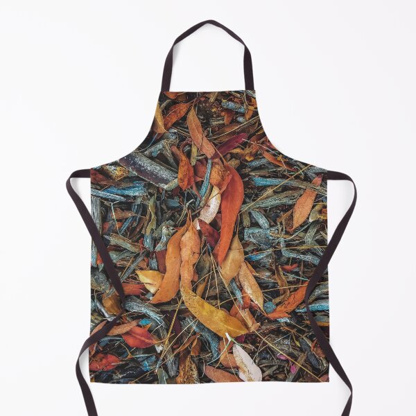 Item preview, dry brown leaves and dry tree branches on the ground designed and sold by Mrvell.