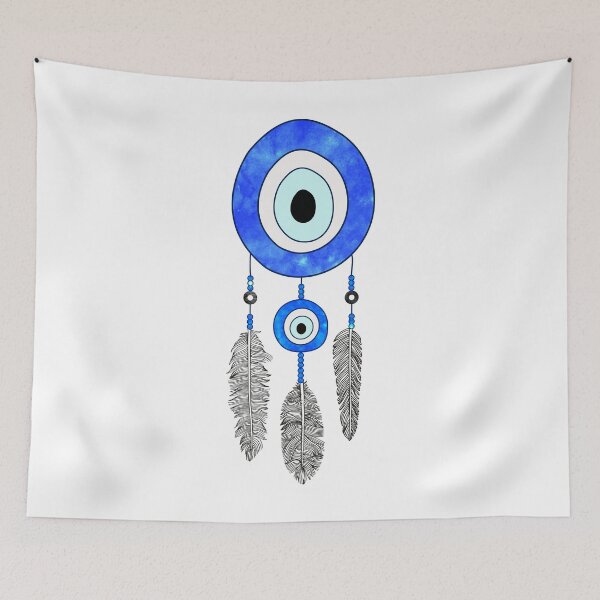 Item preview, Greek Eye With Bird Feather designed and sold by yassinehelal.