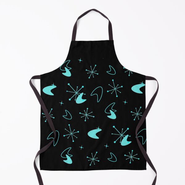 Item preview, Mid Century Modern Abstract Design Black Blue Retro, MCM Atomic designed and sold by funnytshirtemp.
