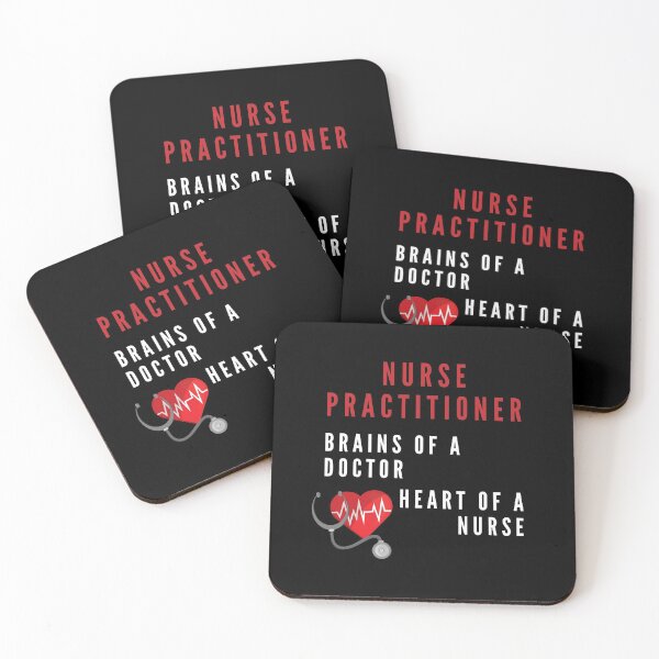Item preview, Nurse Practitioner Gifts - Brains of a Doctor Heart of a Nurse designed and sold by WUOdesigns.