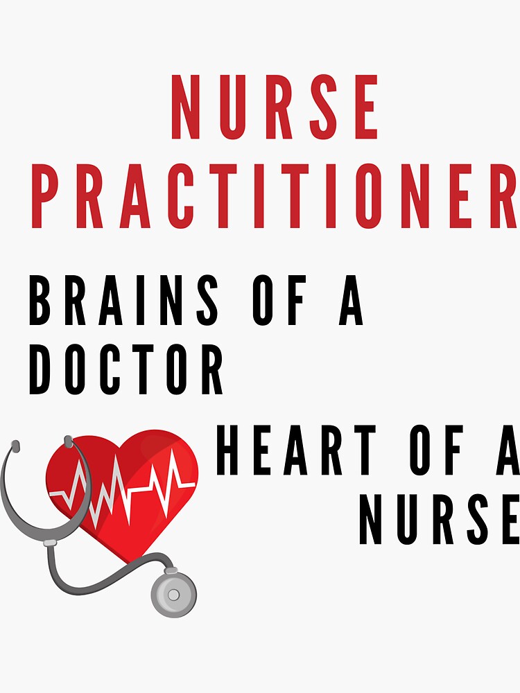 "Nurse Practitioner Gifts - Brains Of A Doctor Heart Of A Nurse ...