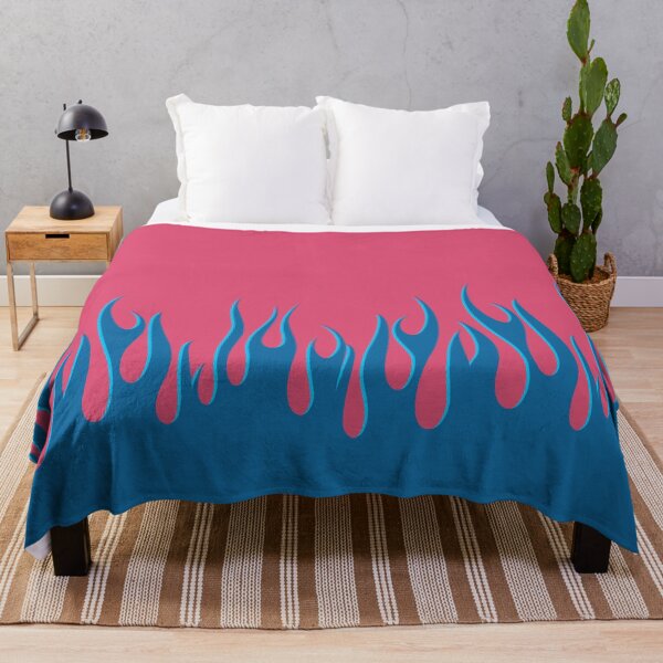 Item preview, Blue Flames on Pink designed and sold by beezymurphy.