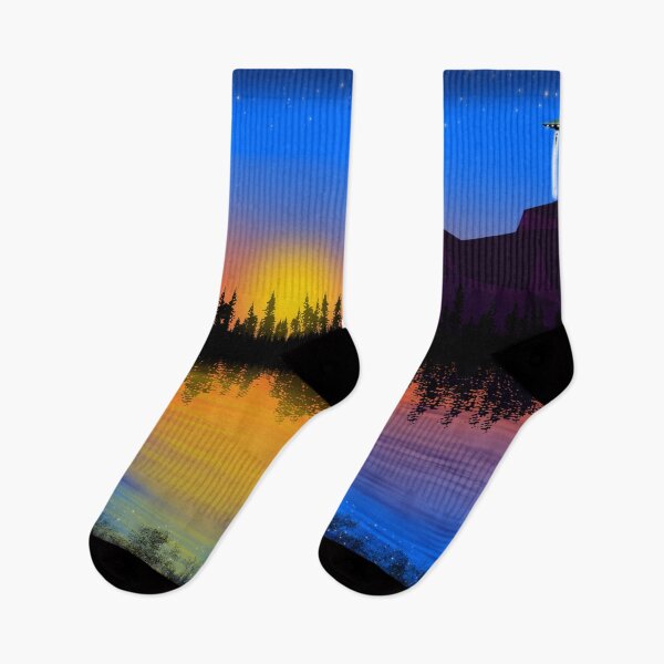 Item preview, A Nice Lake View of a Sunset and Stars designed and sold by SereneAmity.