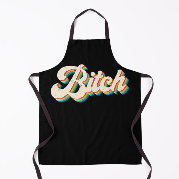 Item preview, Retro Rainbow Bitch Vintage 70's Script designed and sold by funnytshirtemp.