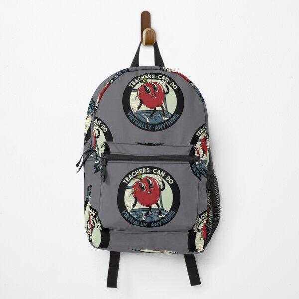 Item preview, Teachers can do Virtually Anything | Back to School 2020 | Old Cartoon Style | Teacher Mask | Backpack Design | Best Selling Original Art designed and sold by Any Color Designs.