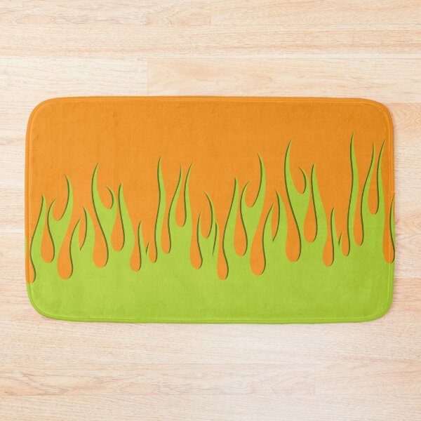 Item preview, Green Flames on Orange designed and sold by beezymurphy.