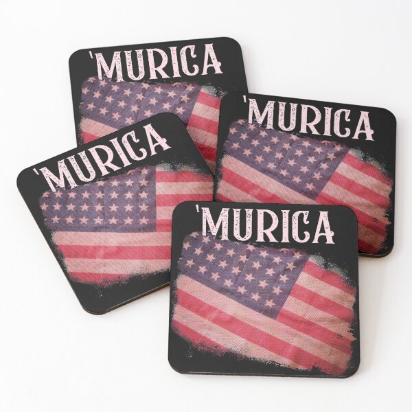 Aperçu de l'œuvre 'MURICA - Drapeau américain vétéran patriotique créée et vendue par BorvickTees.