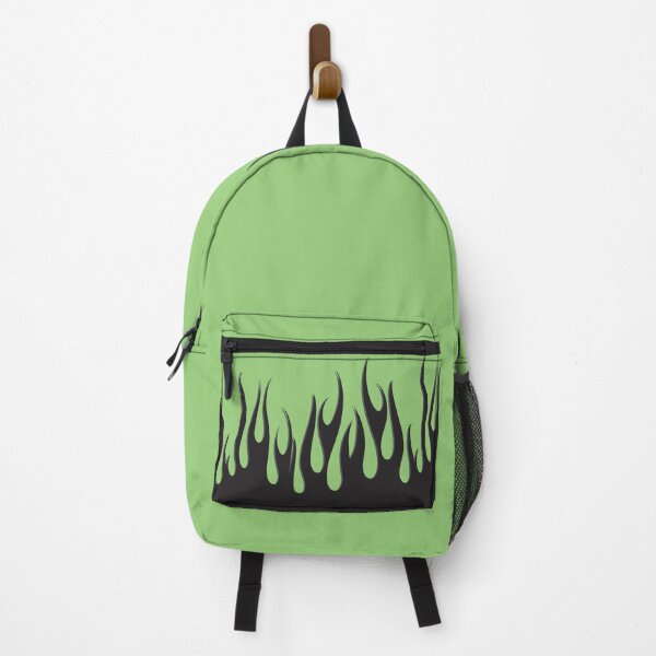 Item preview, Black Flames on Pastel Green designed and sold by beezymurphy.