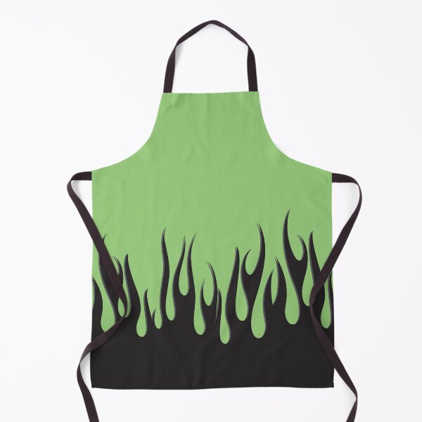 Item preview, Black Flames on Pastel Green designed and sold by beezymurphy.