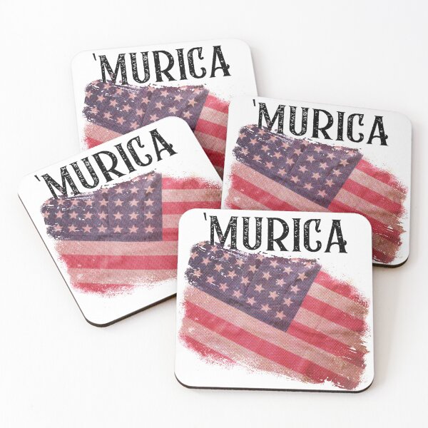 Aperçu de l'œuvre 'MURICA - Drapeau américain vétéran patriotique créée et vendue par BorvickTees.