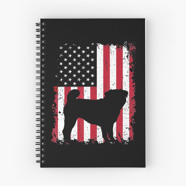 Item preview, Pug 4th Of July Patriotic American USA Flag Pug Dog Pet Lover designed and sold by ManishDayal.