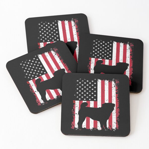 Item preview, Pug 4th Of July Patriotic American USA Flag Pug Dog Pet Lover designed and sold by ManishDayal.