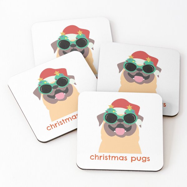Item preview, Christmas Pugs Digital Art designed and sold by createdbycam.