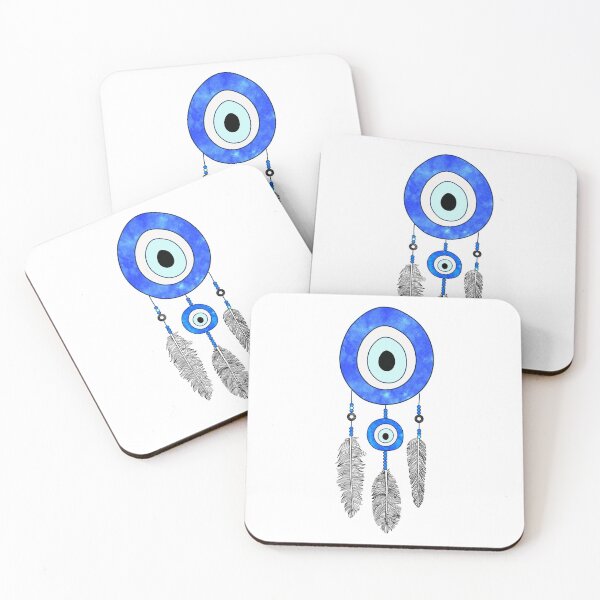 Item preview, Greek Eye With Bird Feather designed and sold by yassinehelal.