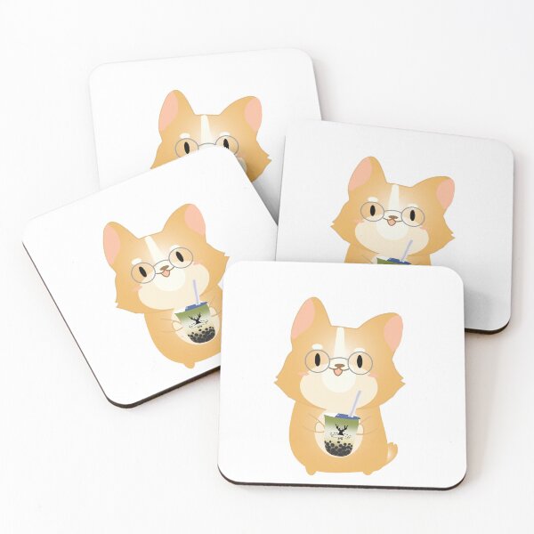 Item preview, Corgi with bubble tea  designed and sold by conniethern.