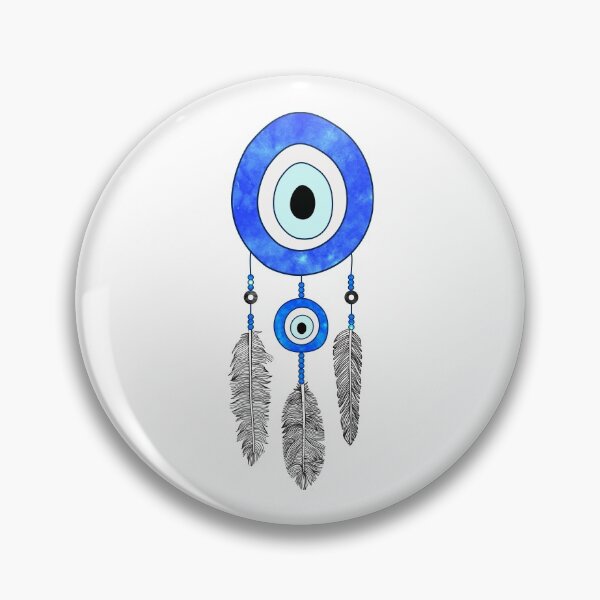 Item preview, Greek Eye With Bird Feather designed and sold by yassinehelal.
