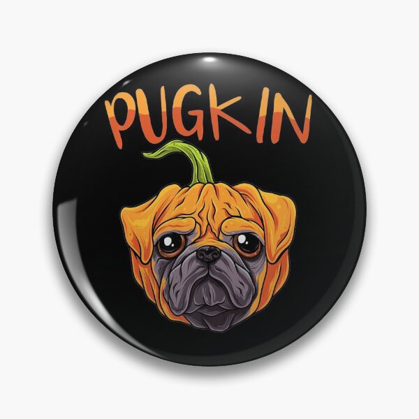 Item preview, Pugkin Funny Pumpkin & Pug Dog Halloween Pet Lover designed and sold by ManishDayal.