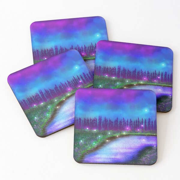 Item preview, Magical Field of Flowers with a Lake designed and sold by SereneAmity.