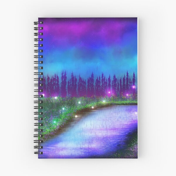 Item preview, Magical Field of Flowers with a Lake designed and sold by SereneAmity.