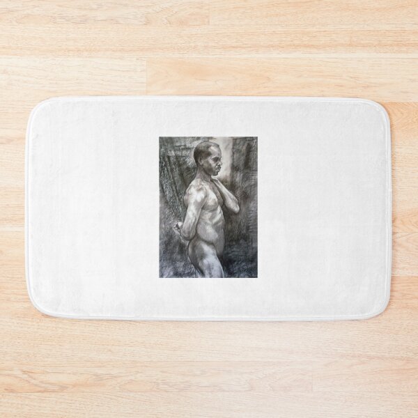 Item preview, Male nude, charcoal designed and sold by Roz McQuillan Fine Art & Photography.