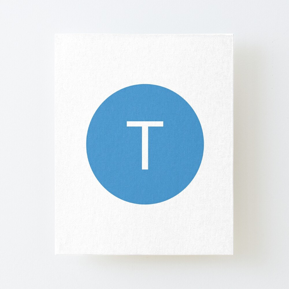 Letter T Google Default Profile Picture Funny Tiktok Trend Art Board Print By Imty Redbubble