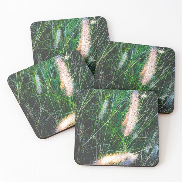 Item preview, green grass field with grass flowers background designed and sold by Mrvell.