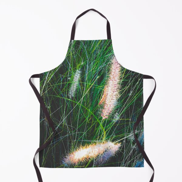 Item preview, green grass field with grass flowers background designed and sold by Mrvell.