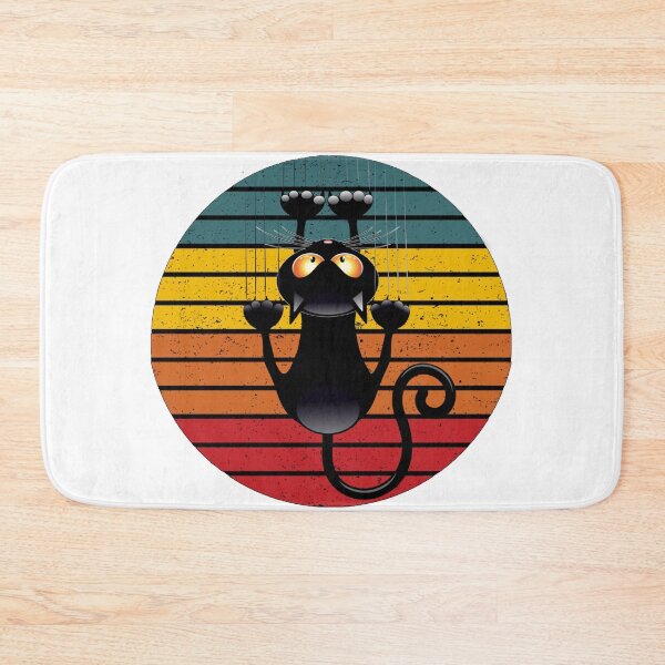 Item preview, cat retro funny cat slipping down designed and sold by rejebolla.
