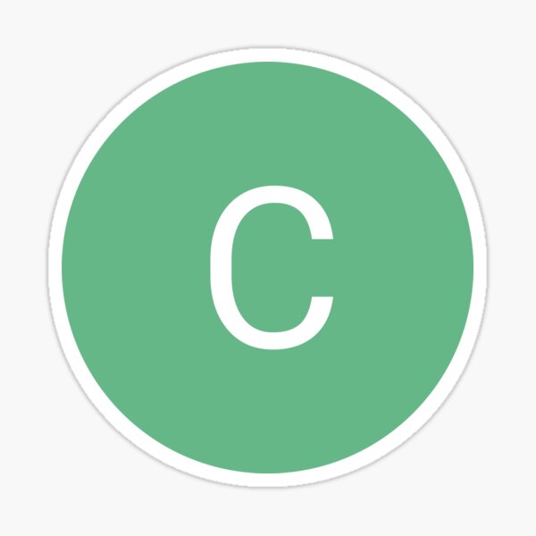 Letter C Google Default Profile Picture Funny Tiktok Trend Sticker By Imty Redbubble