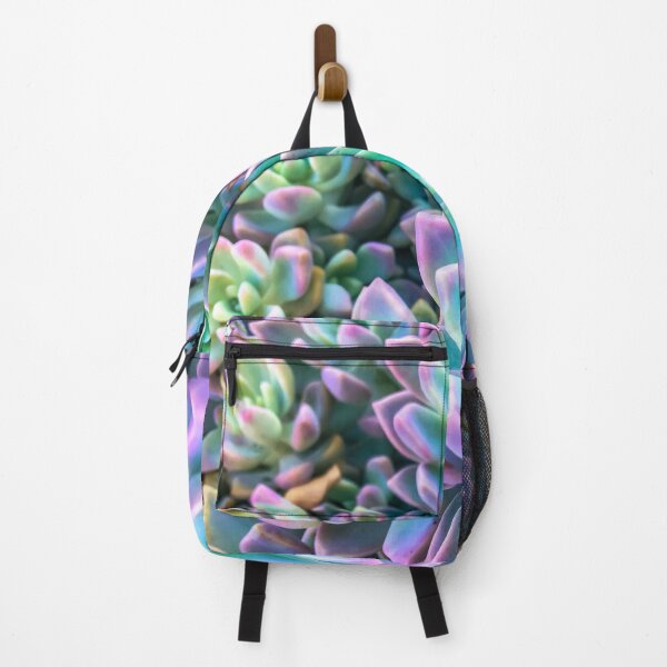 Item preview, closeup green and pink succulent plant garden background designed and sold by Mrvell.