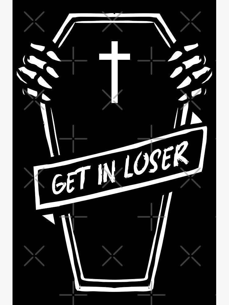 Get In Loser Coffin Shirt Pastel Goth Shirt Trendy Art Print For 