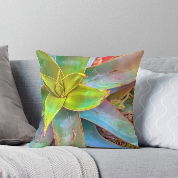 Item preview, closeup green succulent leaves texture background designed and sold by Mrvell.