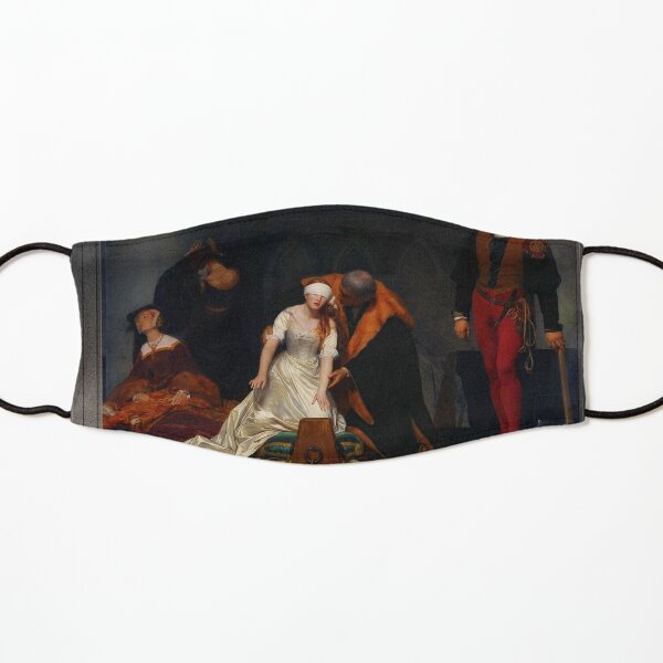 The Execution of Lady Jane Grey by Paul Delaroche Old Master Classical Fine Art Reproduction Kids Mask